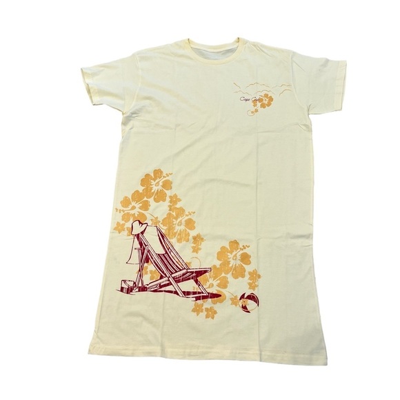 Cuffy’s Yellow Cotton Nightshirt Lounge Dress XL OS - Picture 1 of 6